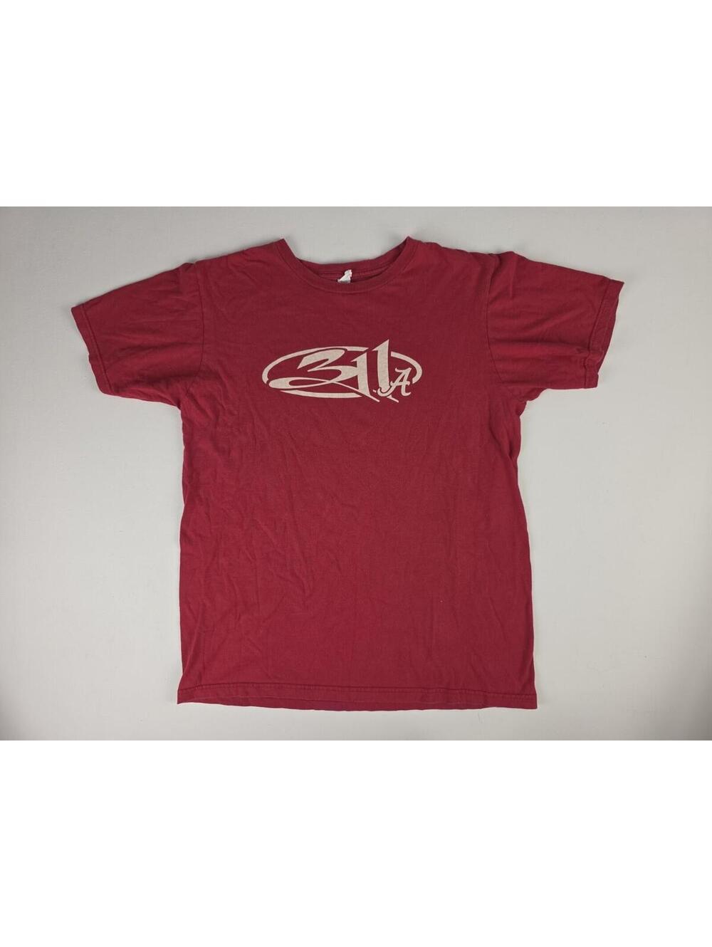 311 x ALABAMA CRIMSON TIDE July 2014 Concert Shirt Medium * Rock Music *